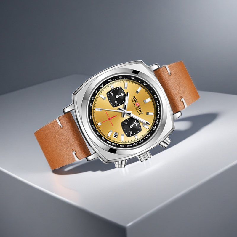 Nouvelles Montres Carrées 2026 - Suede Strap Watch avis et prix