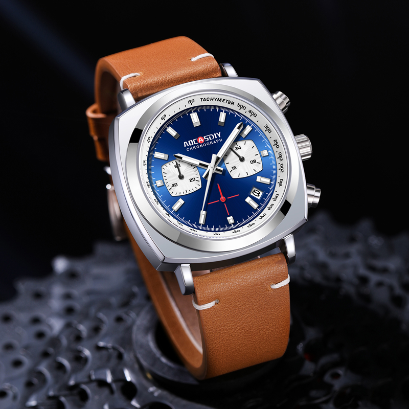 Nouvelles Montres Carrées 2026 - Suede Strap Watch avis et prix