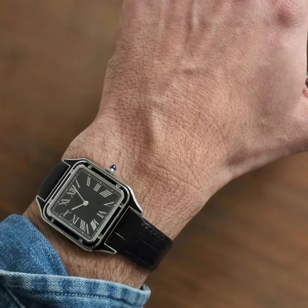 Bracelet de montre en cuir de  - Cartier Watch Santos avis et prix