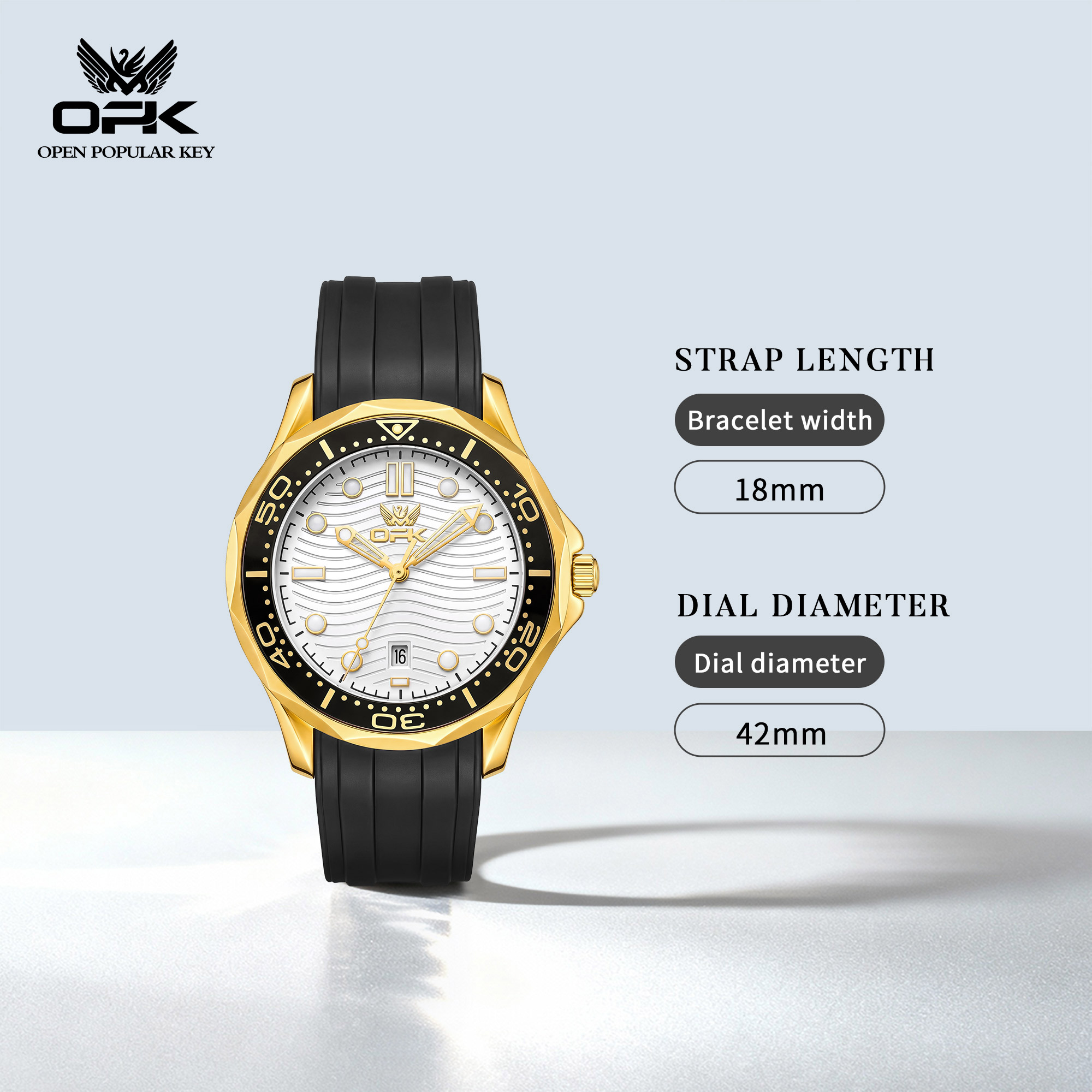 Montre pour homme OPK, nouvell - Suede Strap Watch avis et prix