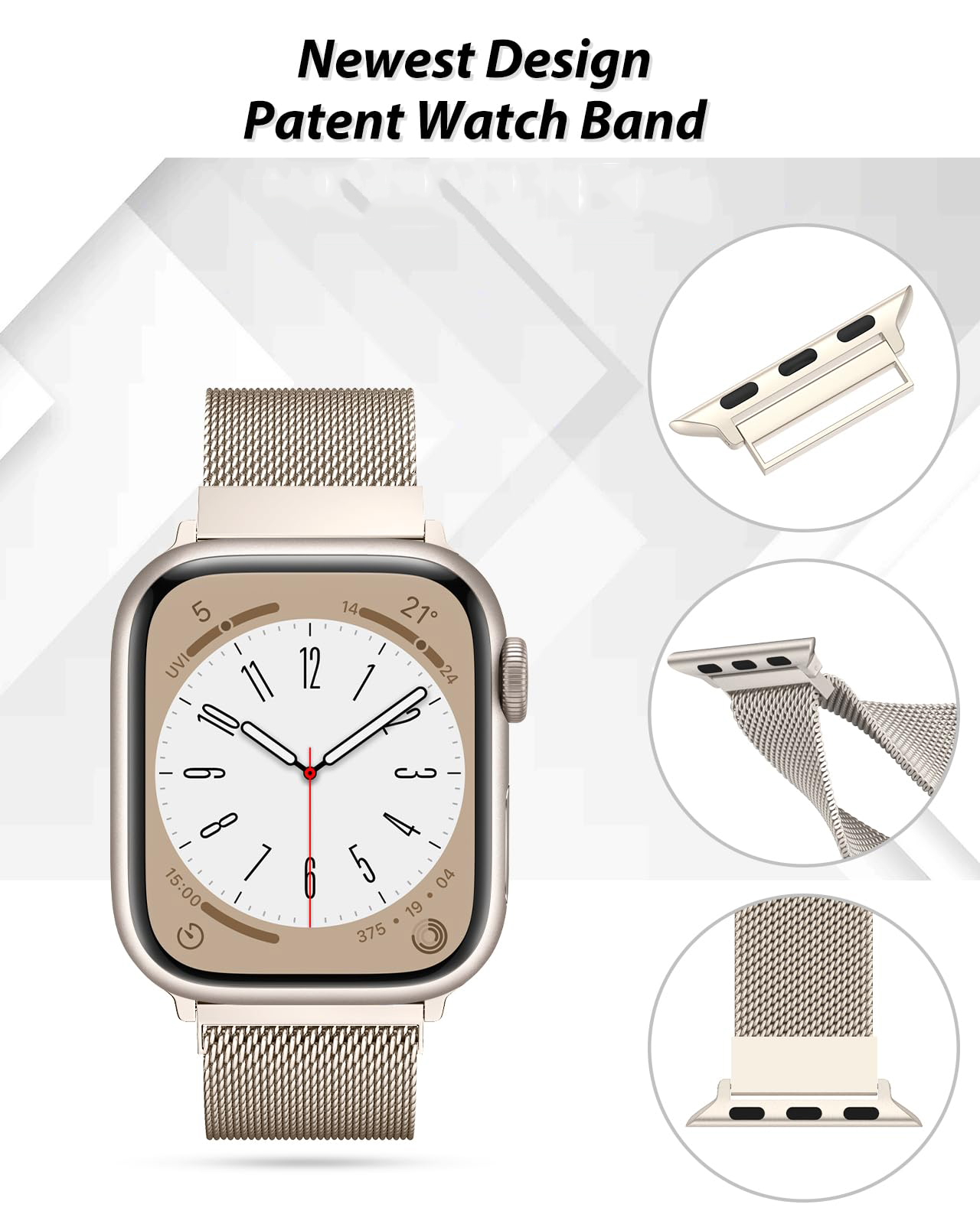 Bracelet milanais pour Apple W - Milanese Loop Magnetic avis et prix
