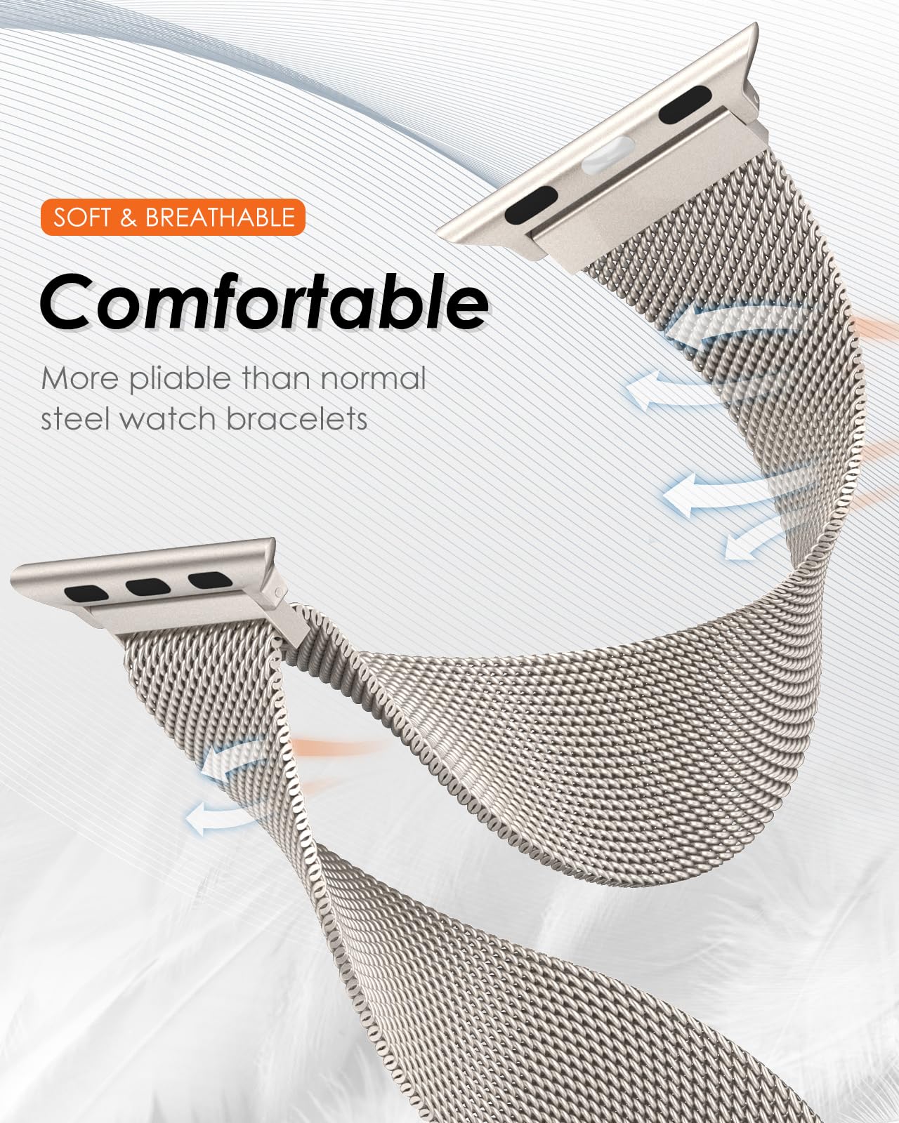 Bracelet milanais pour Apple W - Milanese Loop Magnetic avis et prix