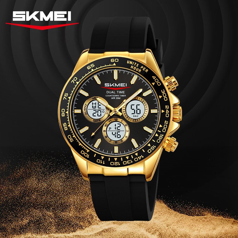 SKMEI 2505 affaires de luxe ho - Suede Strap Watch avis et prix