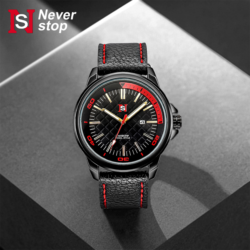 NS-Montre en cuir simple pour  - Suede Strap Watch avis et prix